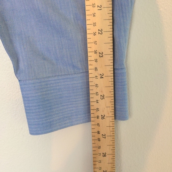 Denver Hayes Shirt Men's 2XL Blue Upcycled Patch Long Sleeve Dadcore - Picture 9 of 9